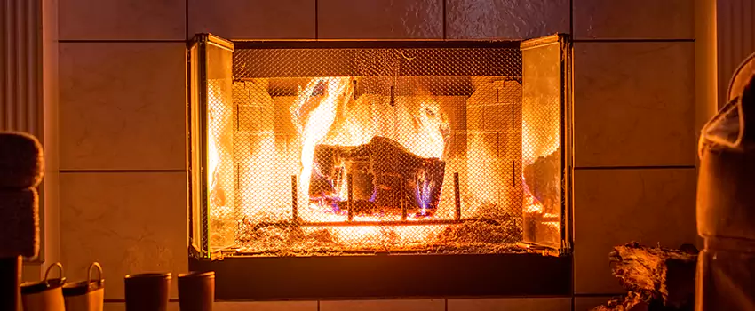 Mendota Hearth Landscape Fireplace Installation in Monroe, Louisiana